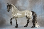Glossy Pearly Reverse Dapple Blue Roan Friesian Sporthorse