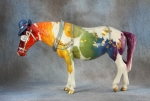 Glossy Rainbow Pintaloosa w/ Holographic Harness Old Timer